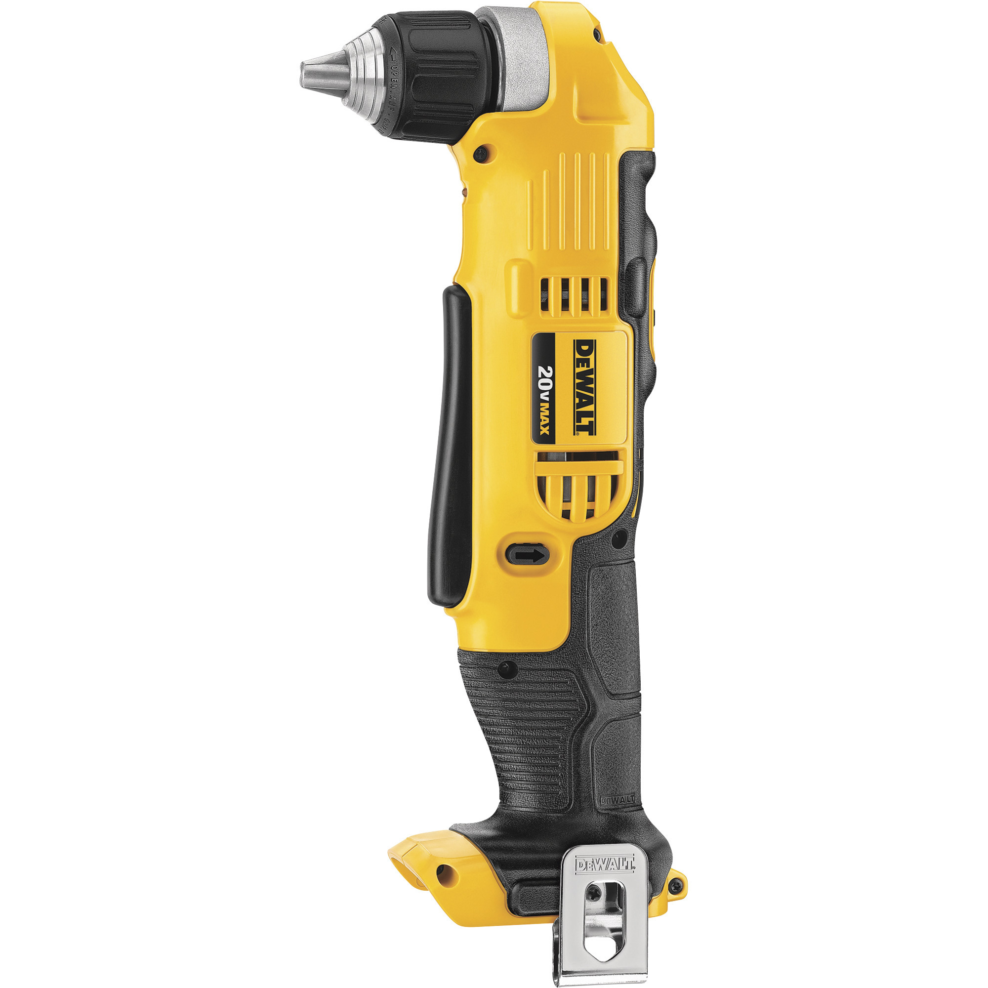DEWALT 20V MAX Li-Ion Cordless Electric Right-Angle Drill, Tool Only, 3/8in. Keyless Chuck, 2000 RPM, Model# DCD740B